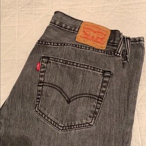 Levi’s 501 gray denim jeans